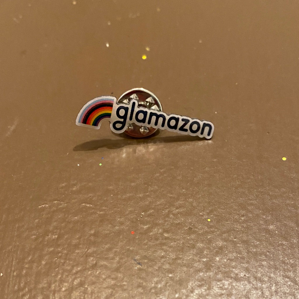 Amazon Glamazon Rainbow Logo Brooch - Multi-Color 13$